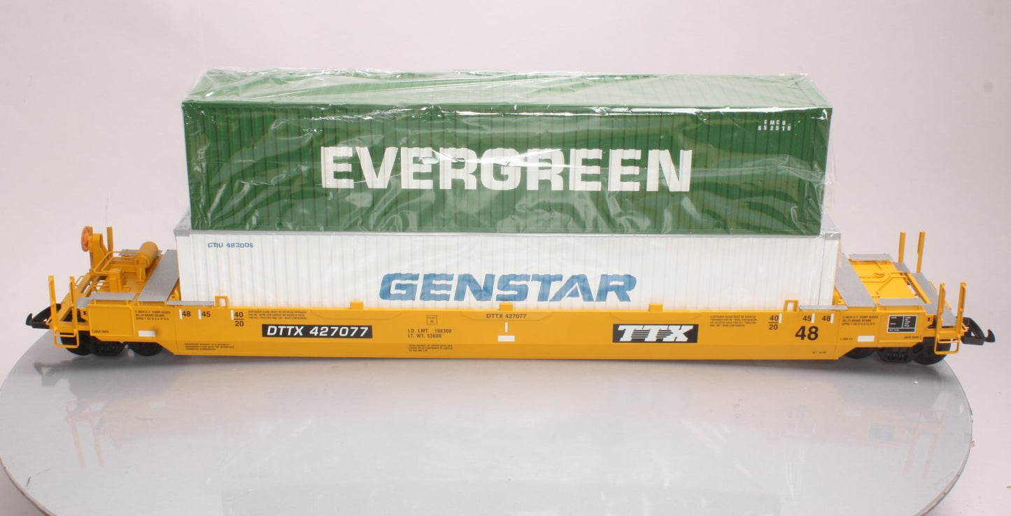 USA Trains R17103 G TTX Gunderson Husky Stack with Container (Set of 3)