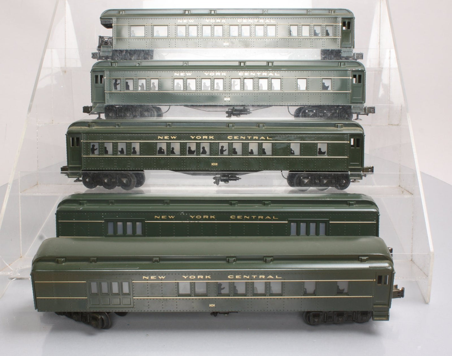 Williams 251 New York Central Green O Gauge Madison Car Set