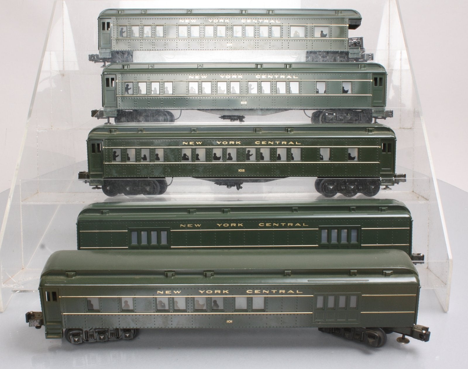 Williams 251 New York Central Green O Gauge Madison Car Set