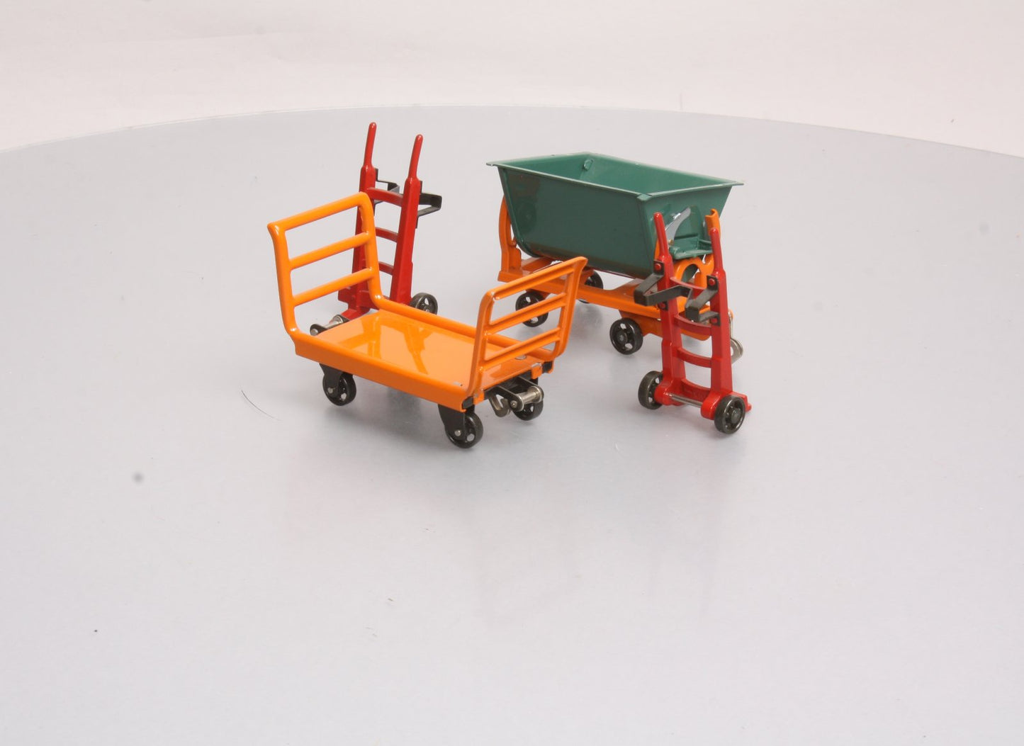 MTH 11-90038 Orange Cart/Peacock Dump #163 Freight Accessory Set