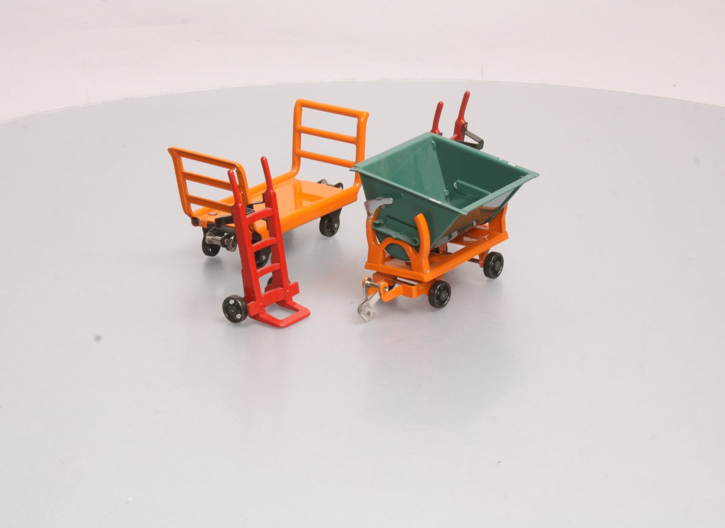 MTH 11-90038 Orange Cart/Peacock Dump #163 Freight Accessory Set