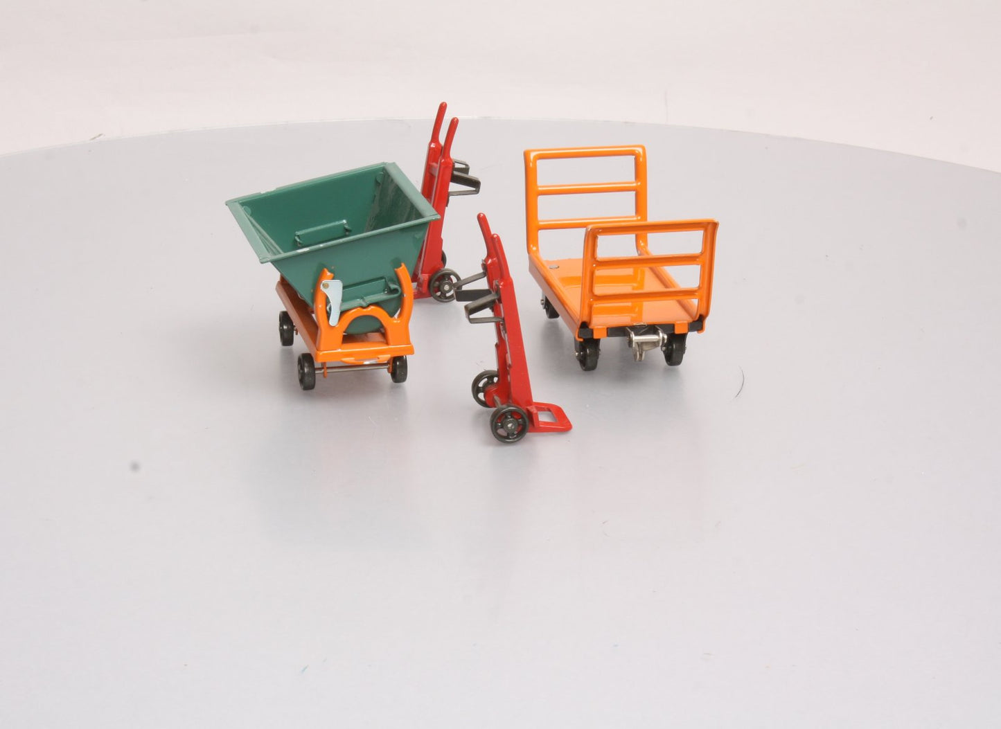 MTH 11-90038 Orange Cart/Peacock Dump #163 Freight Accessory Set