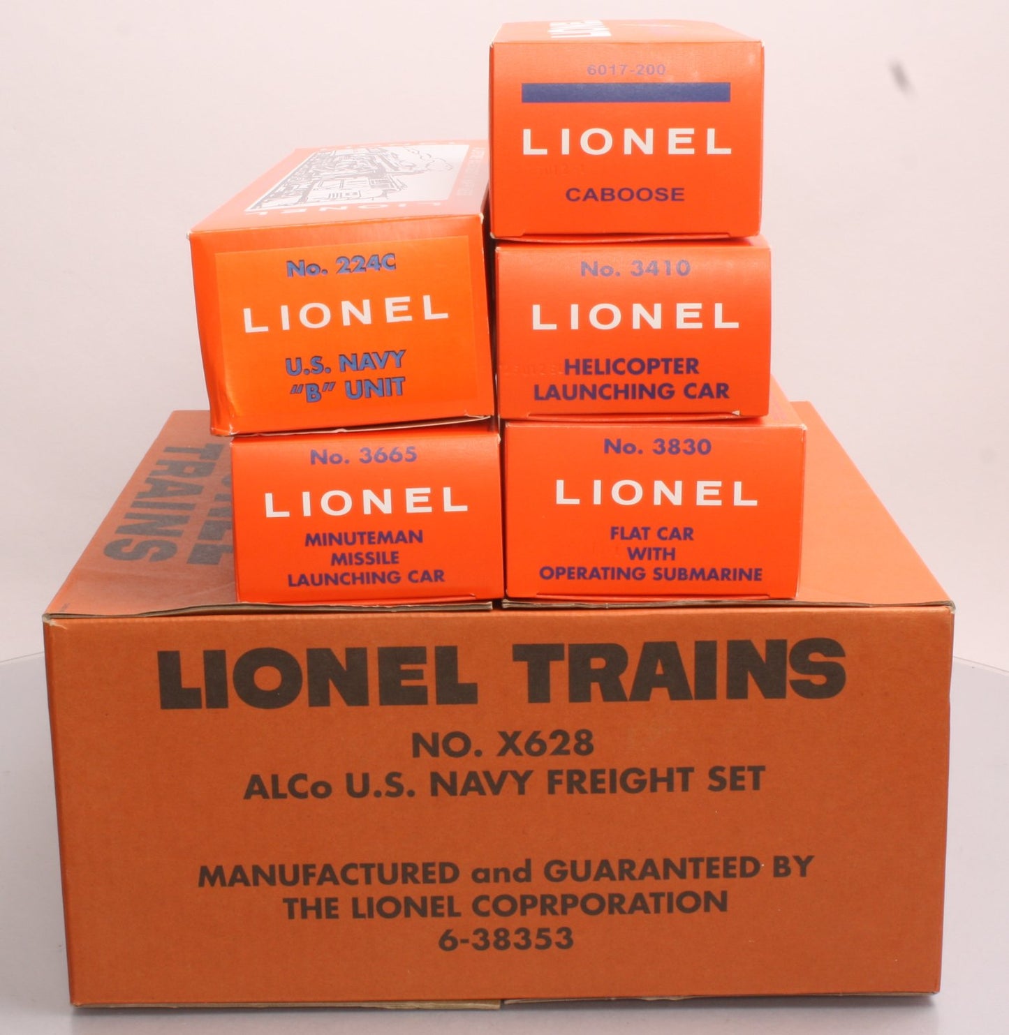 Lionel 6-38353 O Gauge X-628 Promotional Navy Outfit Diesel Train Set