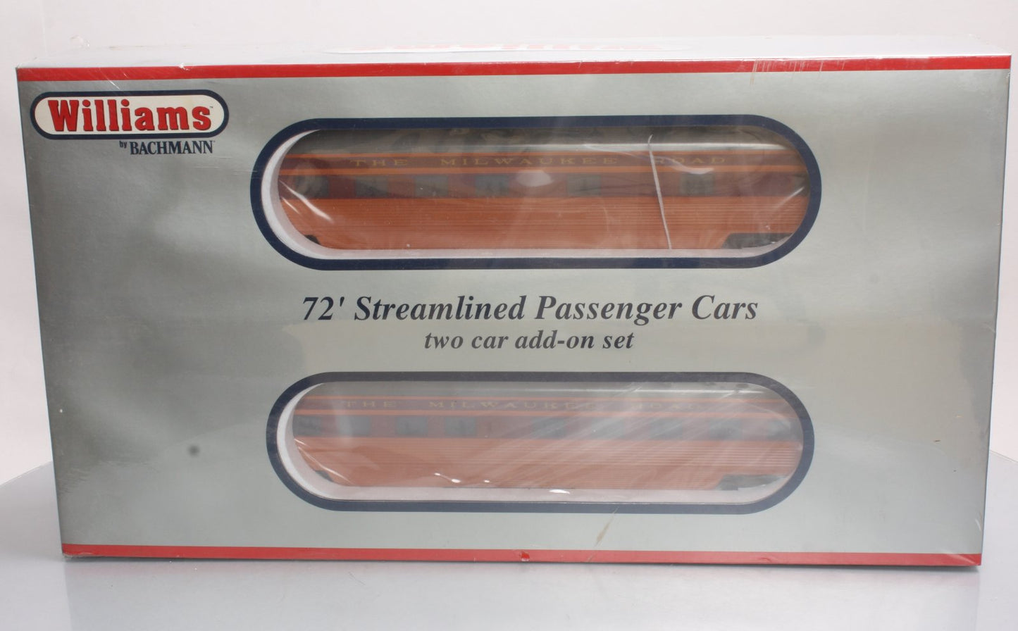Williams 43120 Milwaukee Rd. 72 Ft. Streamline Passenger 2-Pack