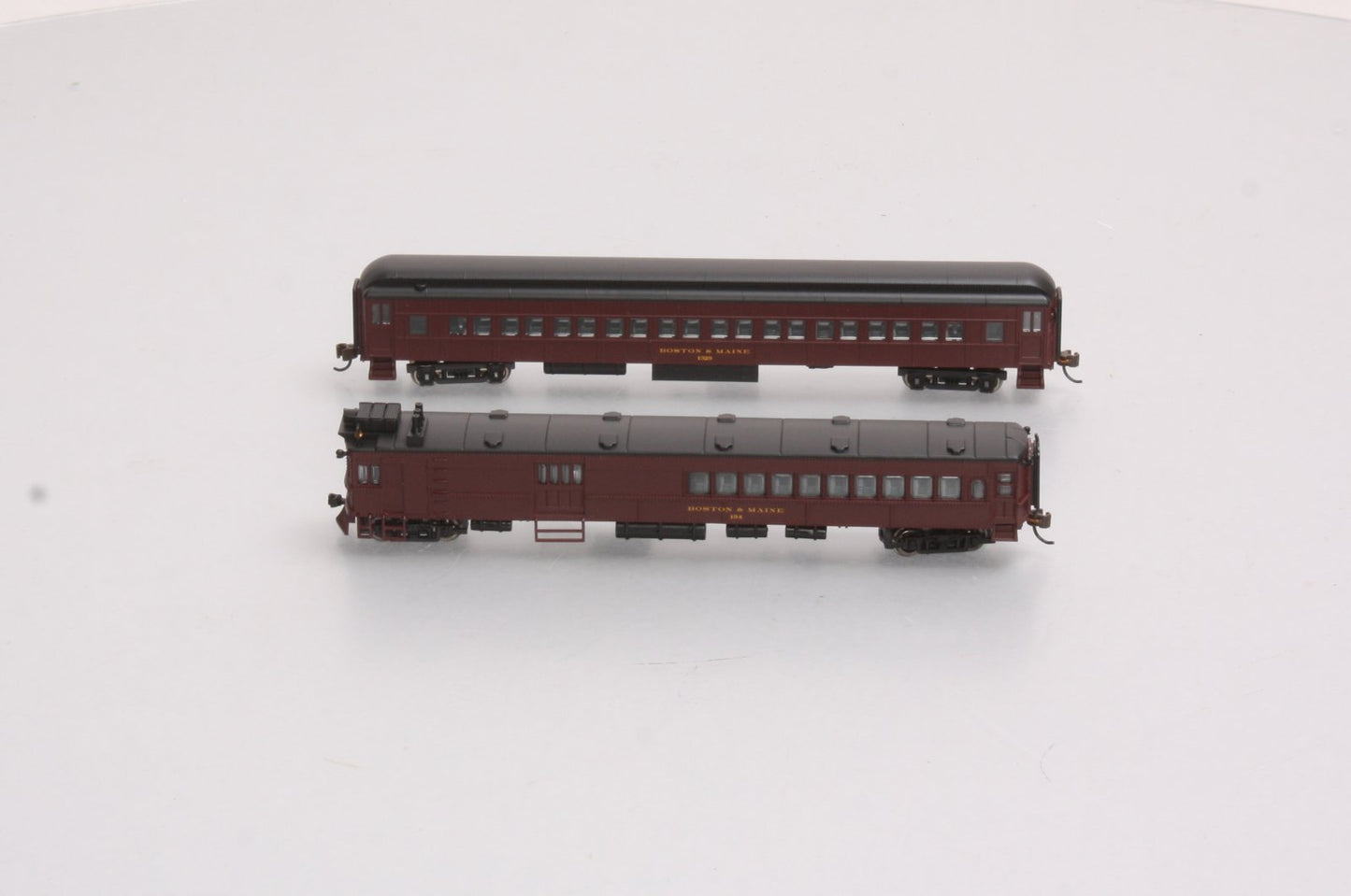Bachmann 81467 N B&M EMC Gas Electric Doodlebug w/ Trailer Coach (DCC)
