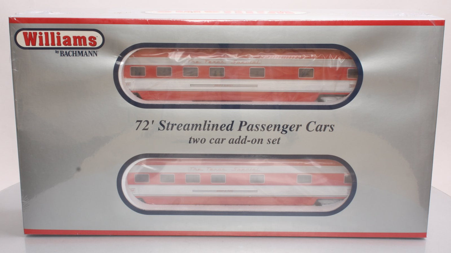 Williams 43121 O Gauge Texas Special 72 Ft. Streamline Passenger 2-Pack