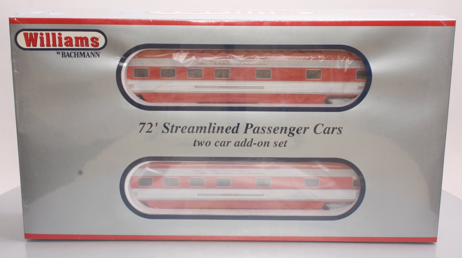 Williams 43121 O Gauge Texas Special 72 Ft. Streamline Passenger 2-Pack