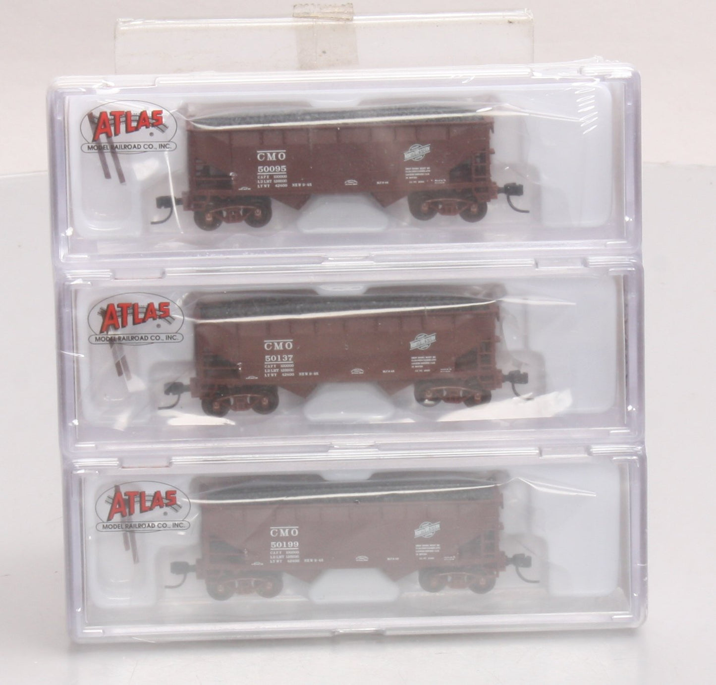 Atlas 50001637 N 2-Bay Offset-Side Hopper w/Flat Ends & Load (Pack of 3)