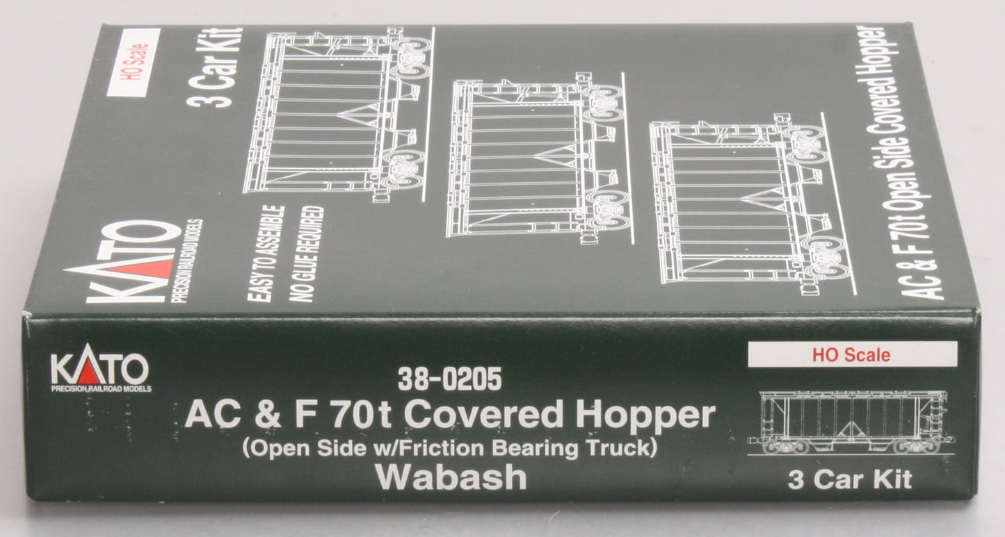 Kato 38-0205 Wabash ACF Hopper Car Set (3)