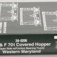 Kato 38-0206 HO Western Maryland ACF Hopper Car Kit (Set of 3)