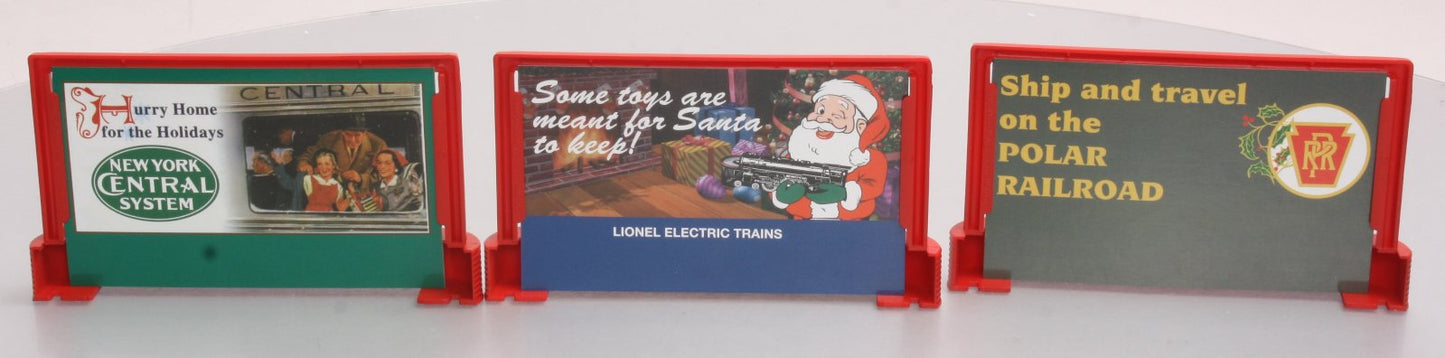 Lionel 6-35295 O Christmas Billboard Set
