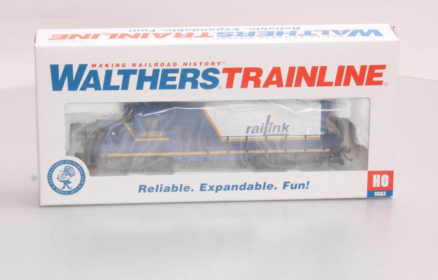 Walthers 931-141 HO Rail Link EMD GP9M Diesel Locomotive Standard DC #4003