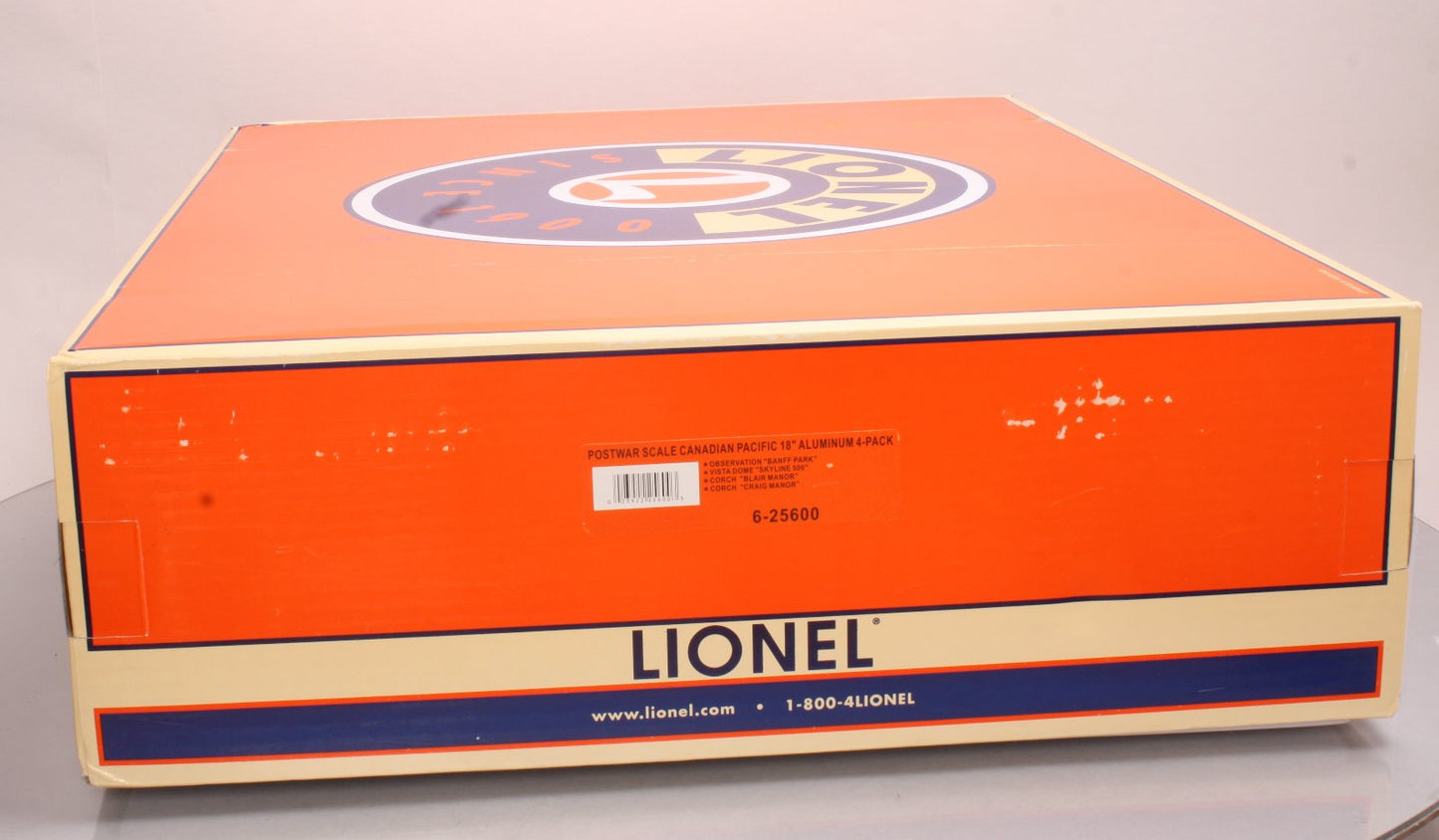 Lionel 6-25600 O Gauge Canadian Pacific 18" Aluminum 4-Car Passenger Set