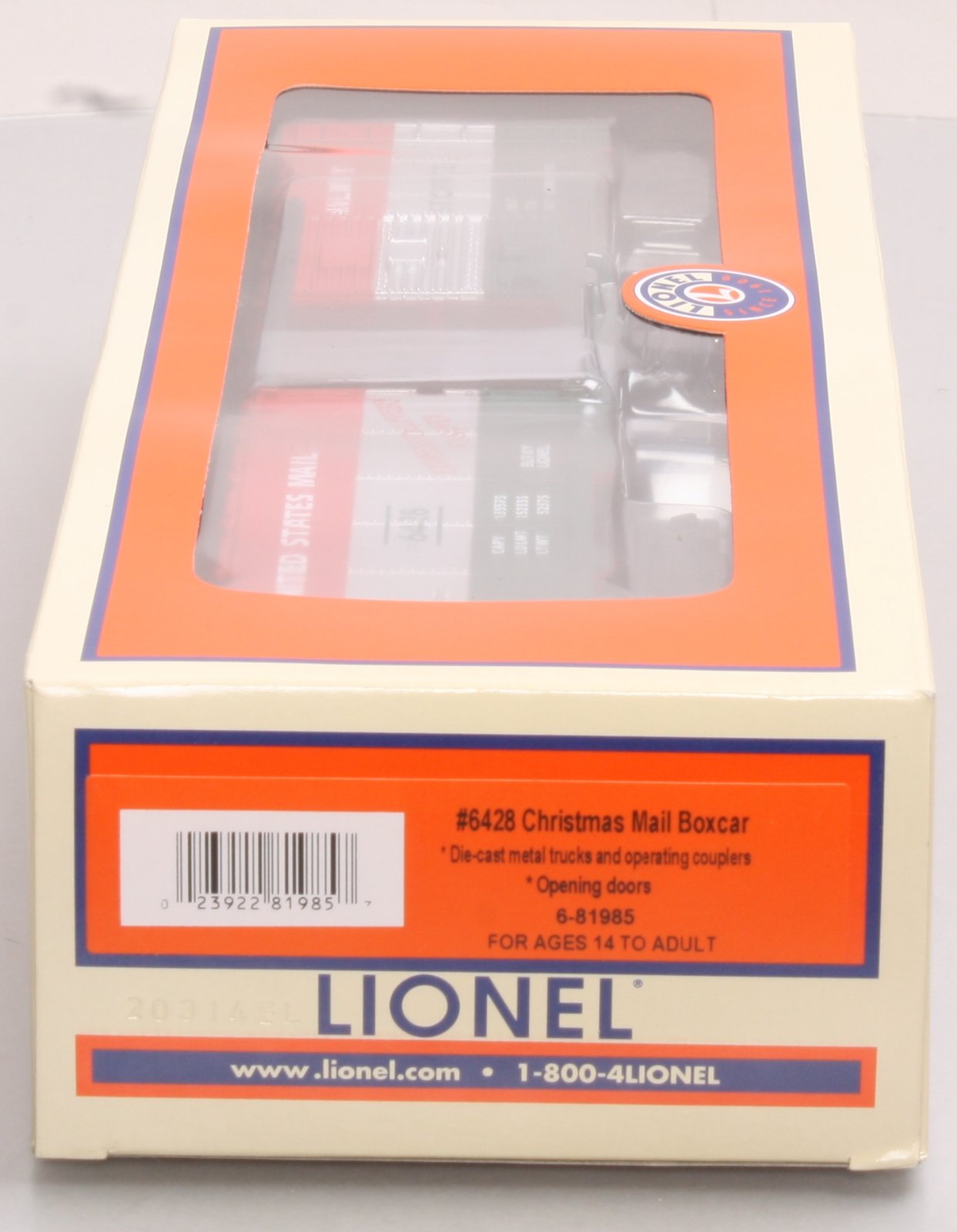 Lionel 6-81985 O Gauge Christmas Mail Car #6428