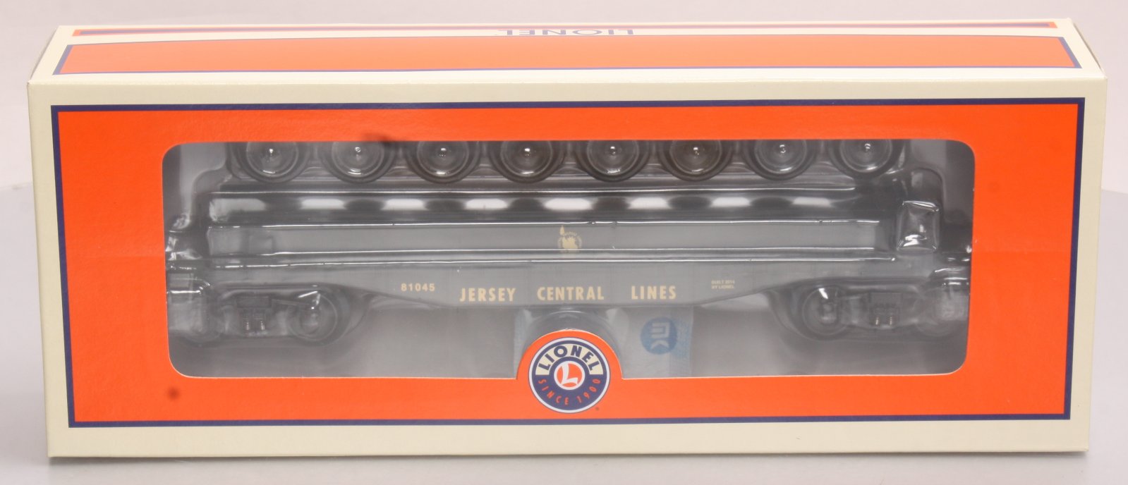 Lionel 6-81045 O Gauge Central New Jersey Flatcar With Wheel Load