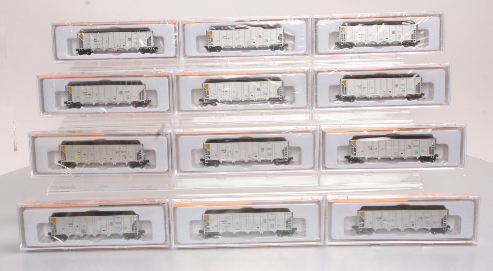 Fox Valley Models 8305-2 N Union Pacific Trinity RD-4 Hopper #2 (Set of 12)