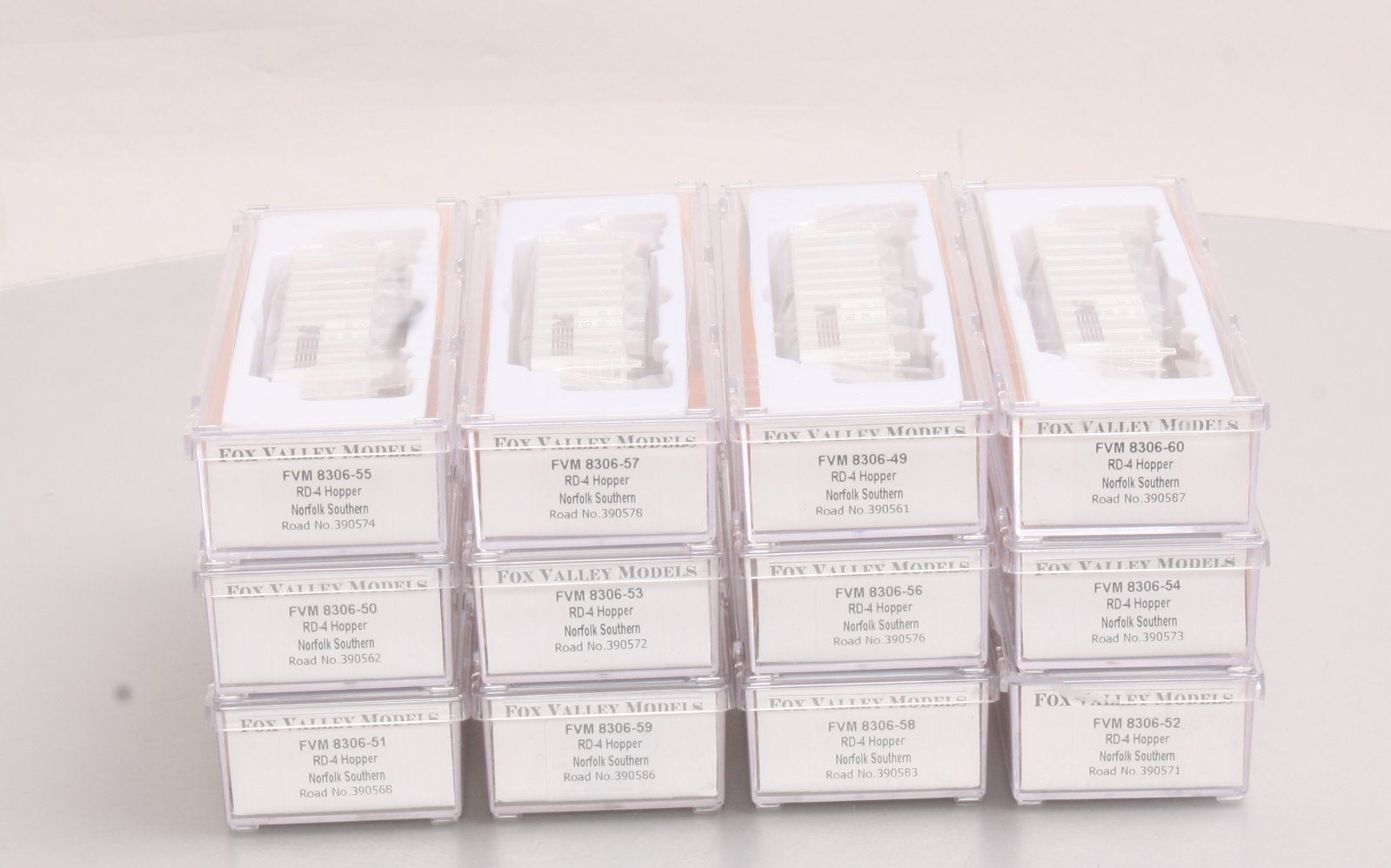 Fox Valley Models 83065 N Norfolk Southern RD-4 Coal Hopper #5 (Set of 12)