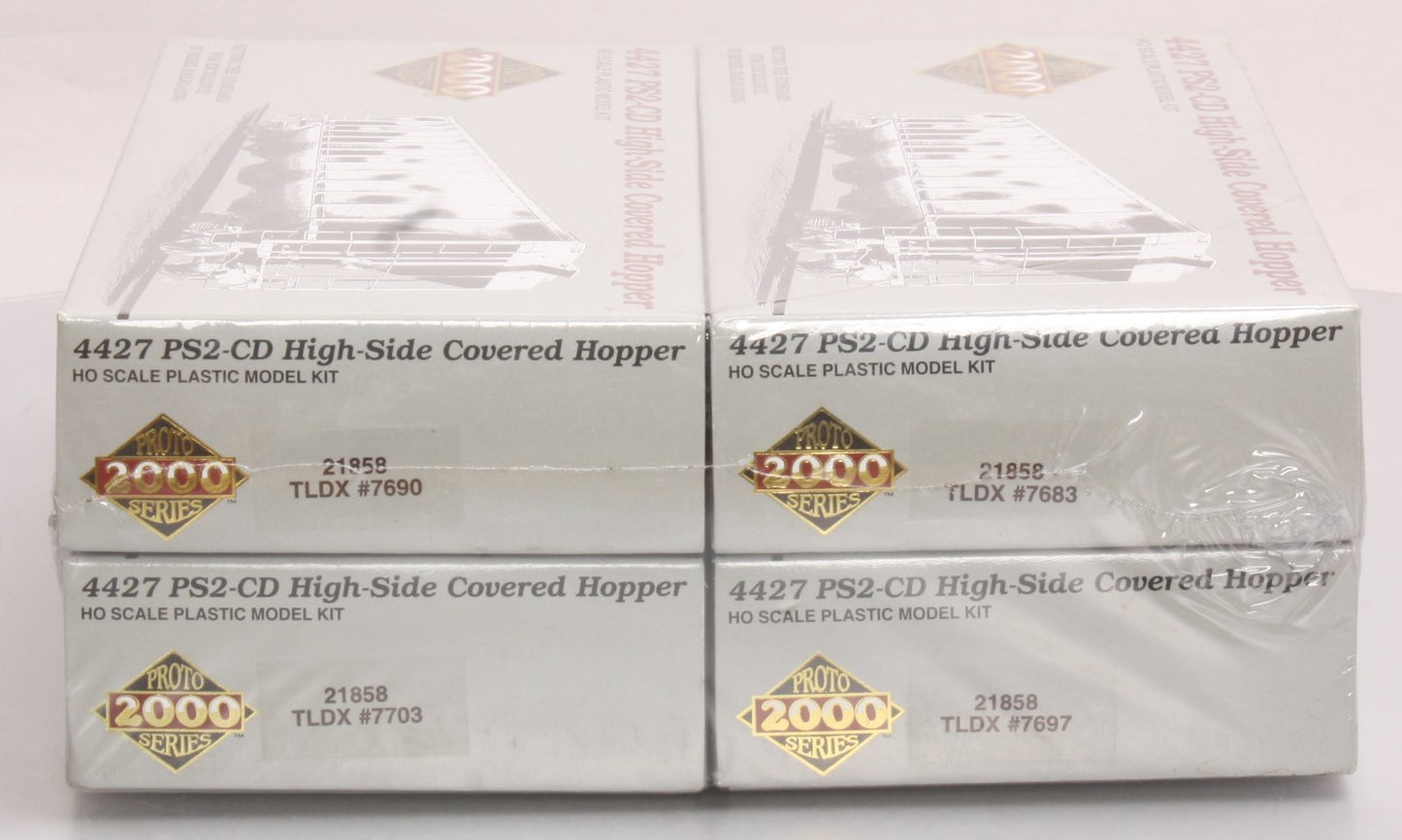 Proto 2000 21858 HO Scale TLDX Covered Hopper Kits (Set of 4)
