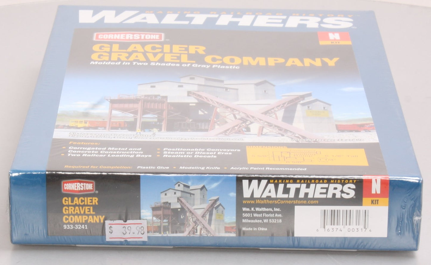 Walthers 933-3241 N Glacier Gravel Co. Industrial Building Kit
