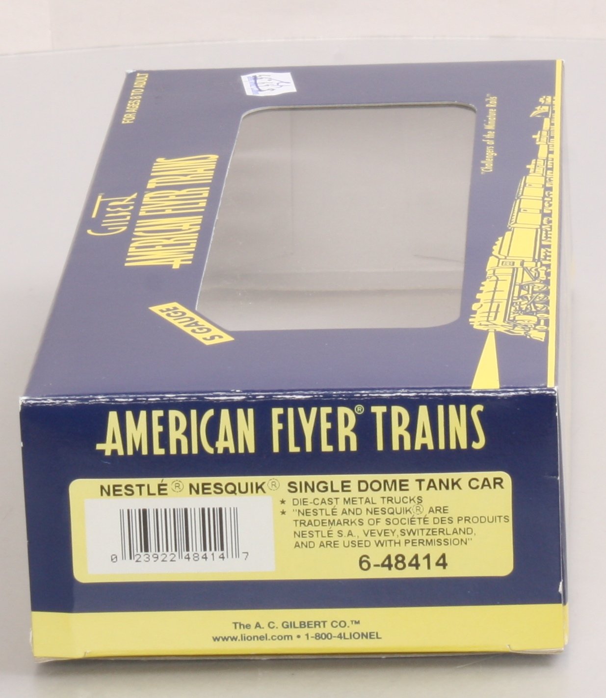 American Flyer 6-48414 S Scale Nestle Nesquik Single Dome Tank Car