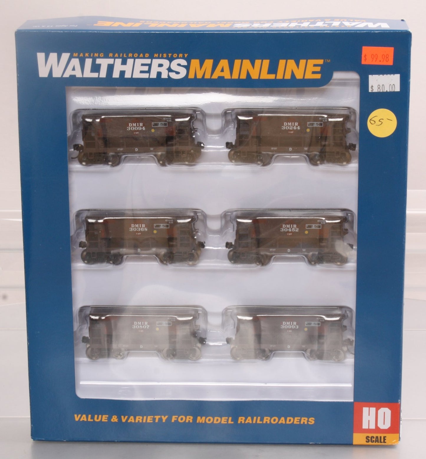 Walthers 910-58004 Duluth, Missabe & Iron Range 24' Ore Car 6-Pack