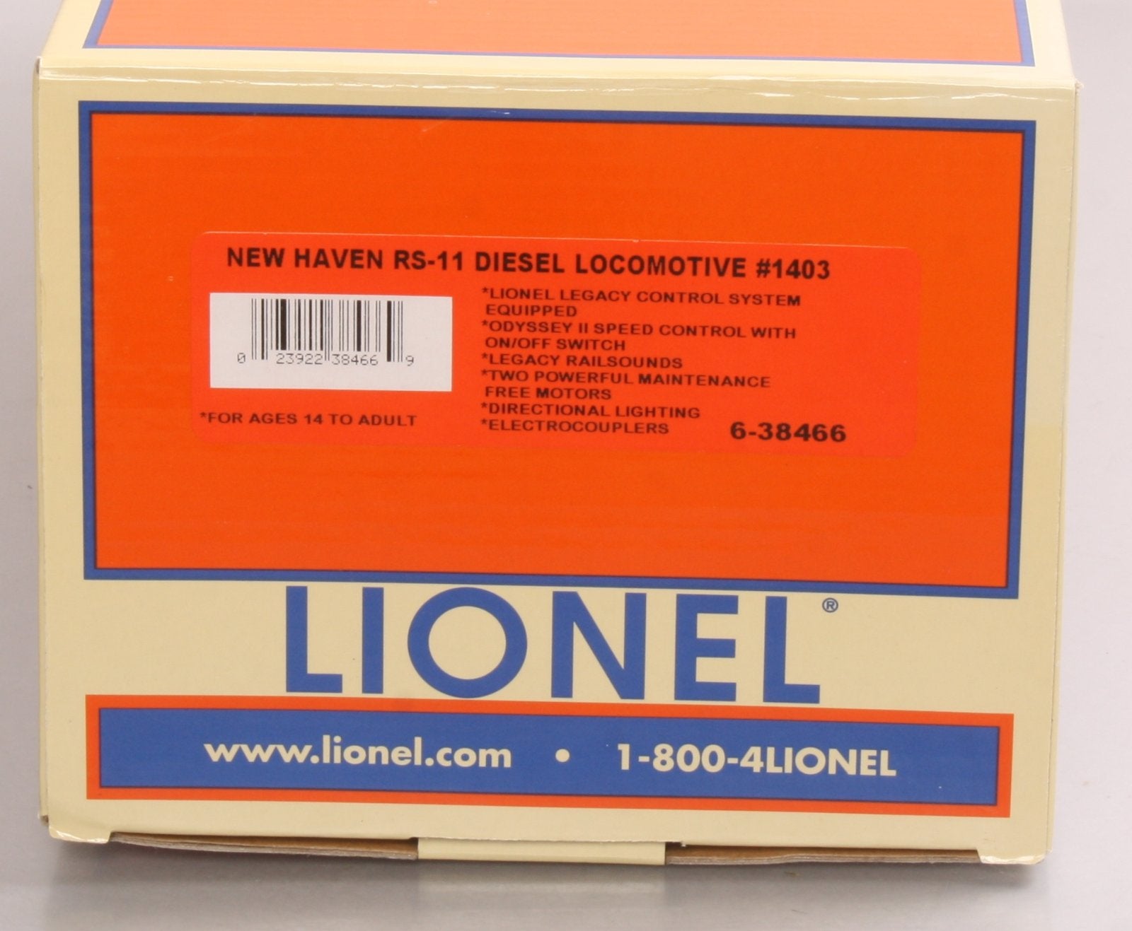 Lionel 6-38466 O Gauge New Haven Legacy RS-11 Diesel Locomotive #1403