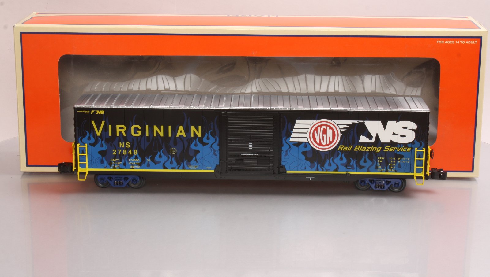 Lionel 6-27848 O Gauge Norfolk Southern Heritage Virginian 60'' Boxcar #27848