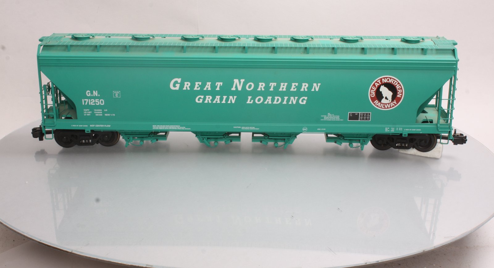 USA Trains R14108 Great Northern 4-Bay Center Flow Hopper #171252 - Metal Wheels