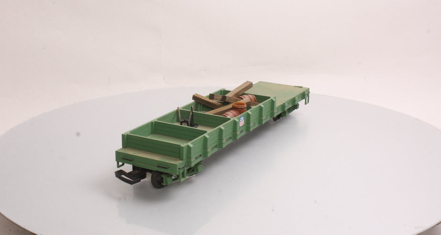 USA Trains 1824 G Union Pacific Work Flat Car with Load