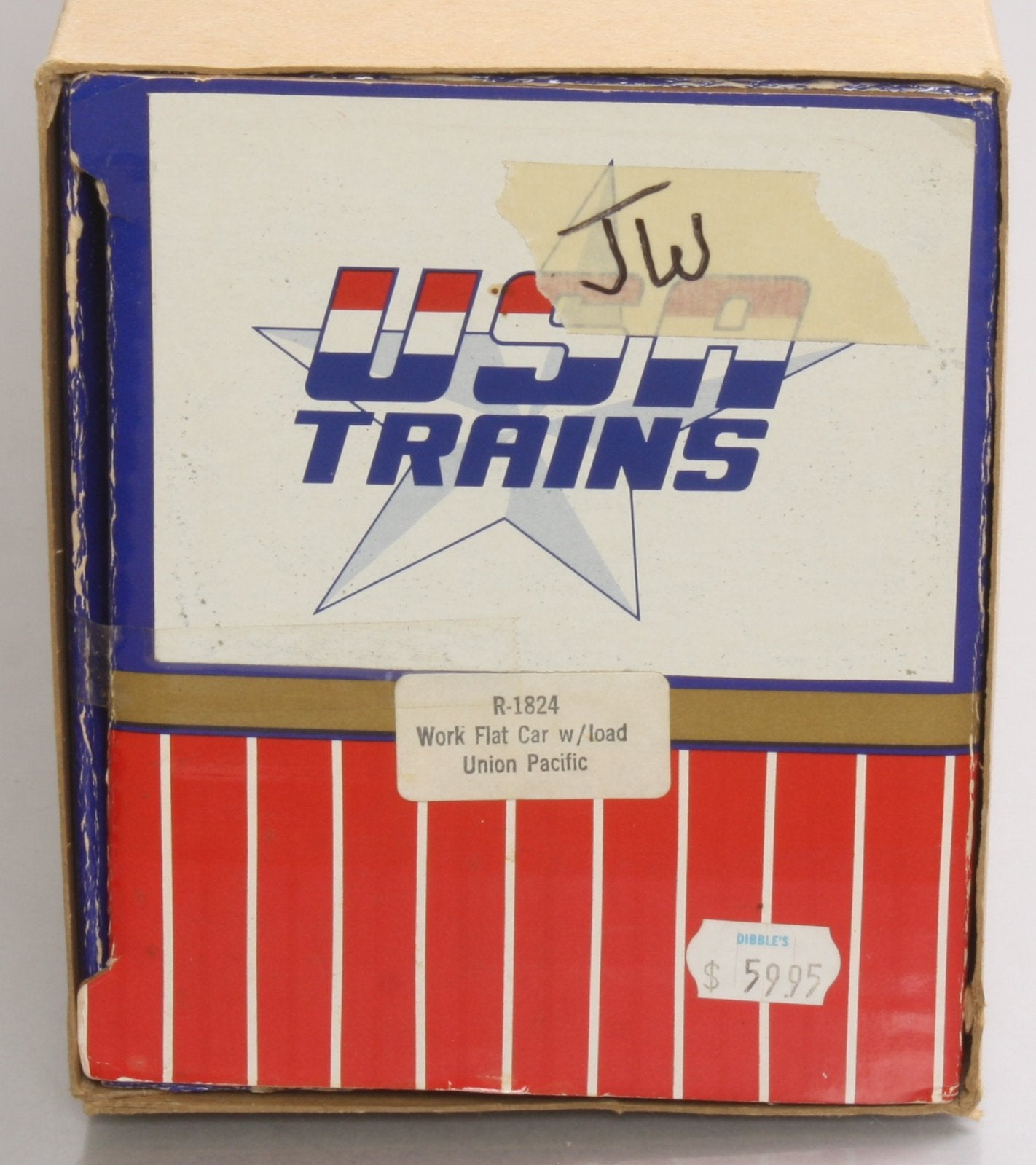 USA Trains 1824 G Union Pacific Work Flat Car with Load
