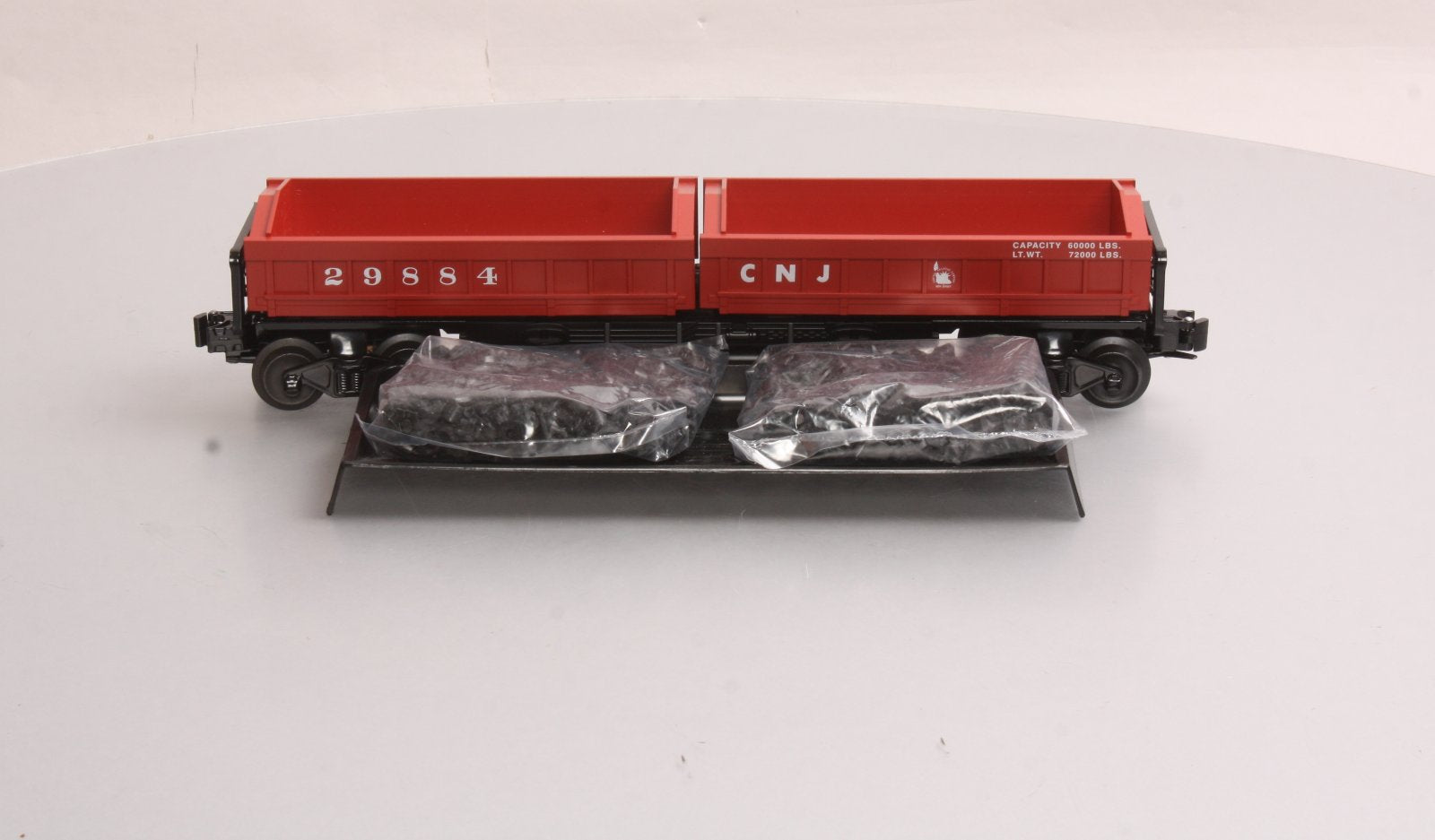 Lionel 6-29884 O Gauge Jersey Central Twin Dump Car
