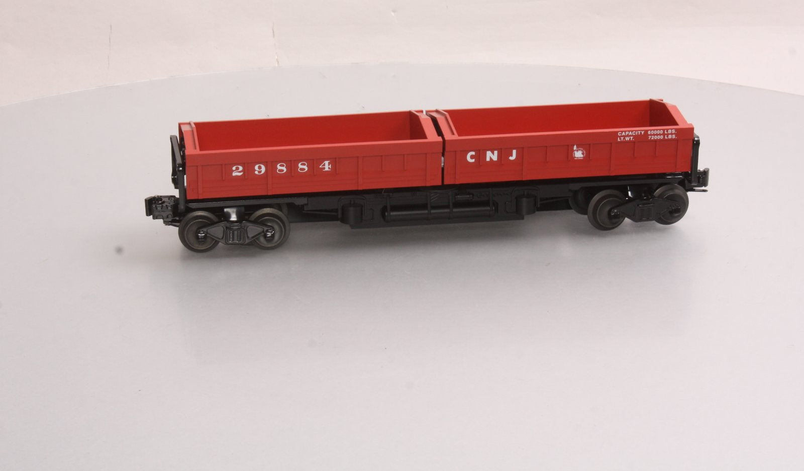Lionel 6-29884 O Gauge Jersey Central Twin Dump Car