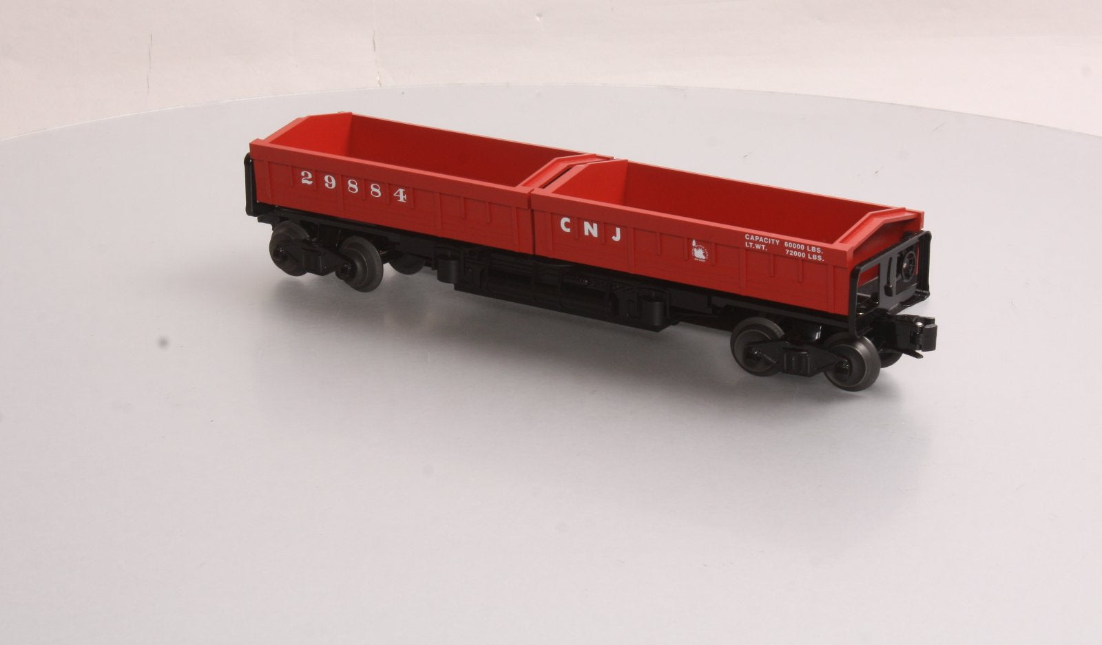Lionel 6-29884 O Gauge Jersey Central Twin Dump Car