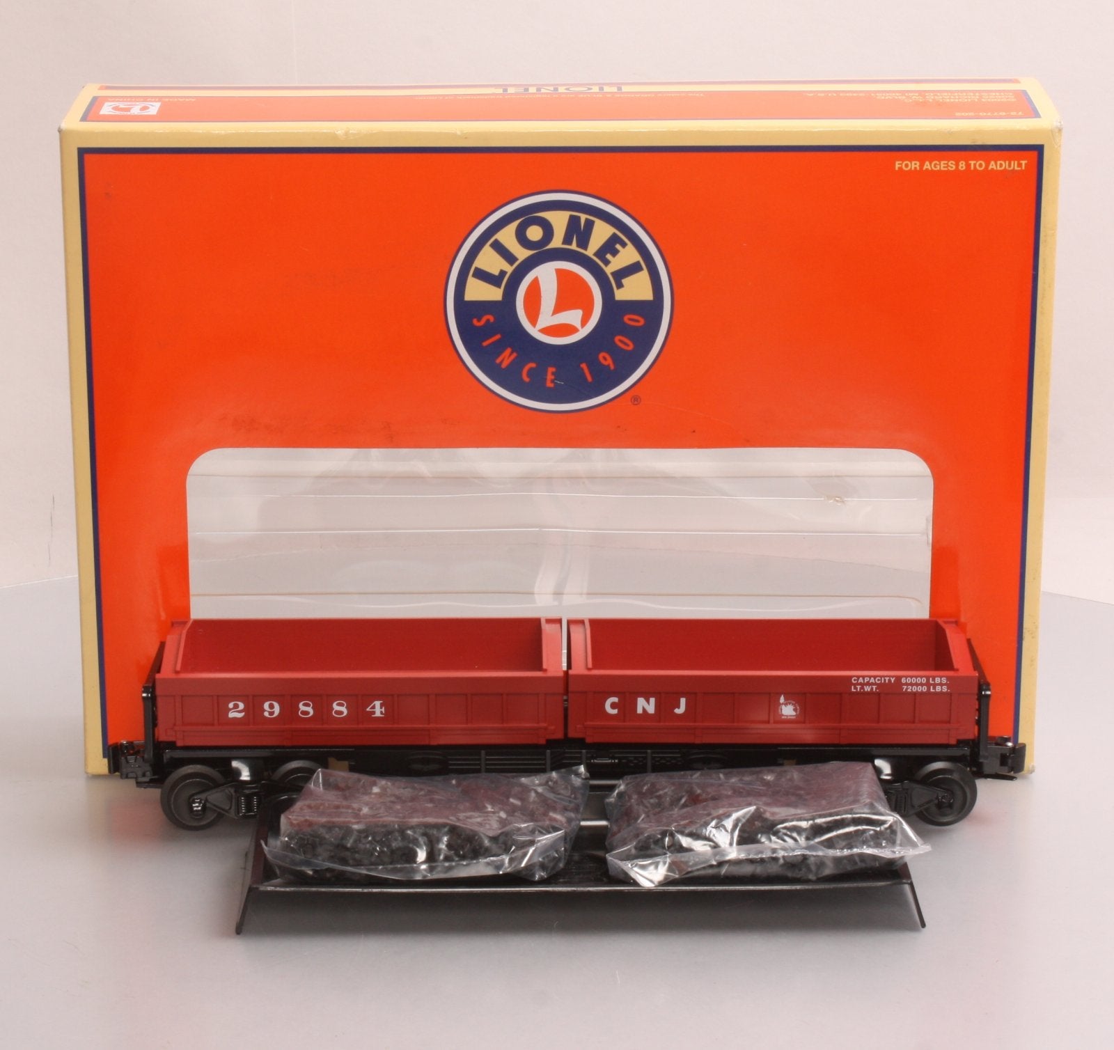 Lionel 6-29884 O Gauge Jersey Central Twin Dump Car