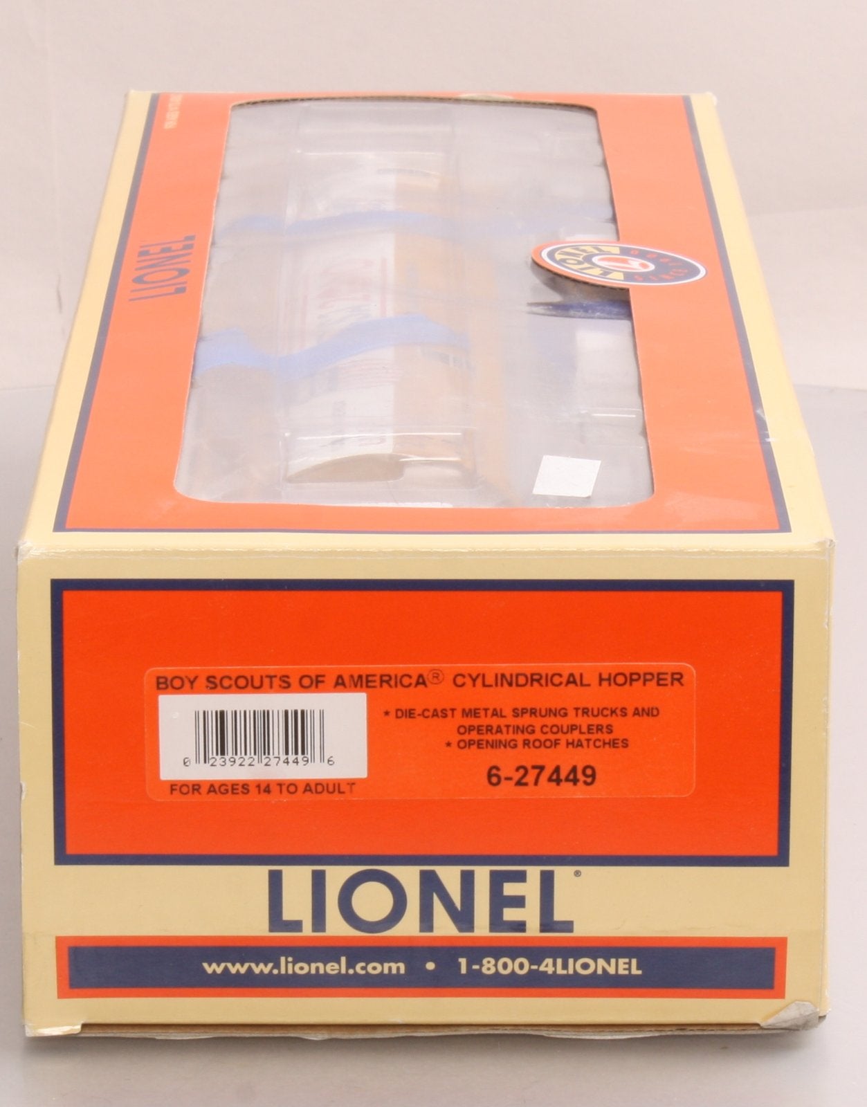 Lionel 6-27449 O Gauge Boy Scouts Of America® Cylindrical Hopper #2010