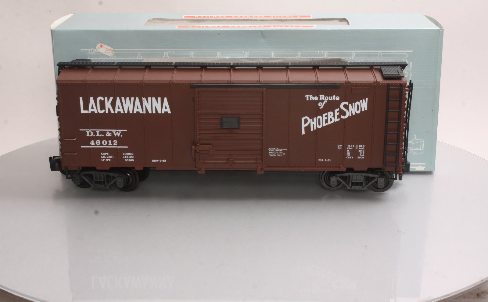 Aristo-Craft 46012 G Gauge Lackawanna Boxcar #46012