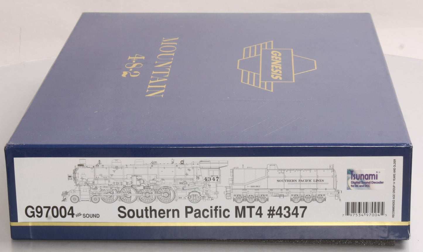 Athearn G97004 HO Scale Southern Pacific 4-8-2 MT-4 Steam w/DCC & Sound #4347