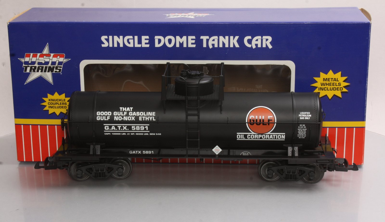USA Trains 15119 G Gulf 10,000-Gallon Tank Car #5891