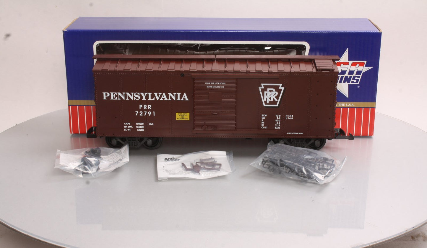 USA Trains 19062A G Pennsylvania Steel Boxcar #72792