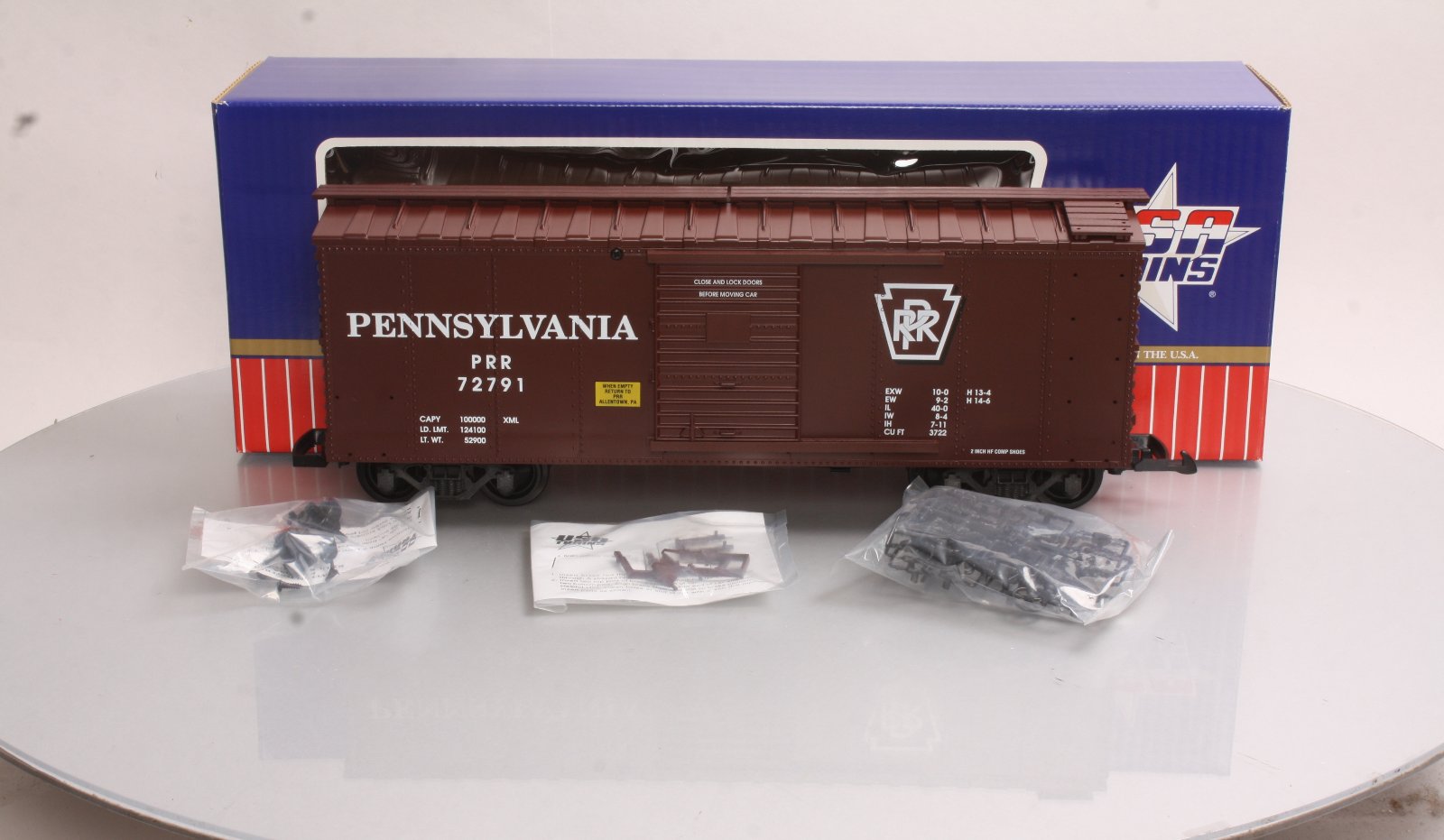 USA Trains 19062A G Pennsylvania Steel Boxcar #72792