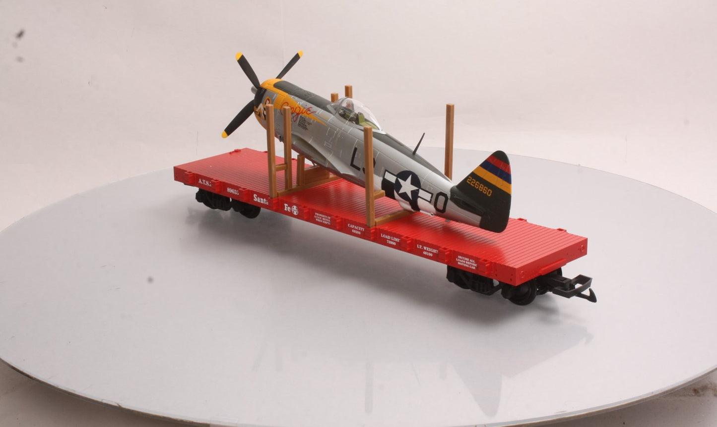 USA Trains R172104 G Santa Fe Flatcar with Automobile Load Corvettes #89653