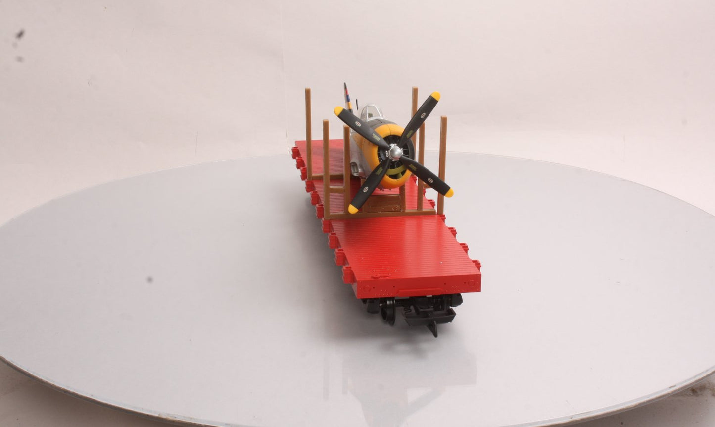 USA Trains R172104 G Santa Fe Flatcar with Automobile Load Corvettes #89653