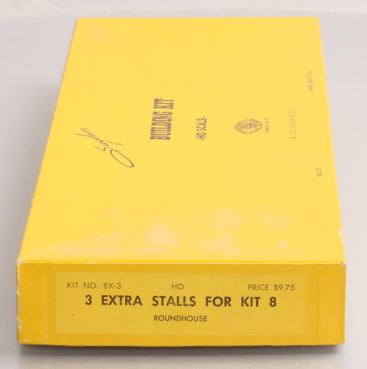 Suydam 8 HO Scale 3-Stall Branch Line Roundhouse Building Kit