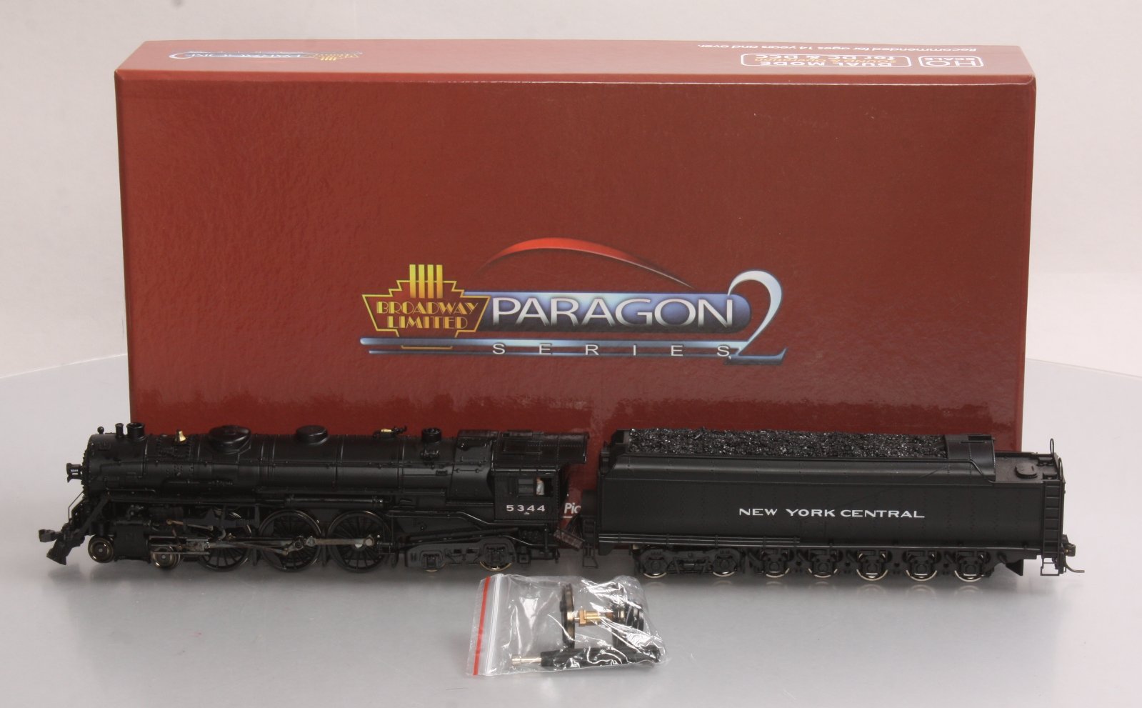 Broadway Limited 1355 HO NYC Steam J1e 4-6-4 w/ PT-4 Tender #5344 w/DCC & Sound