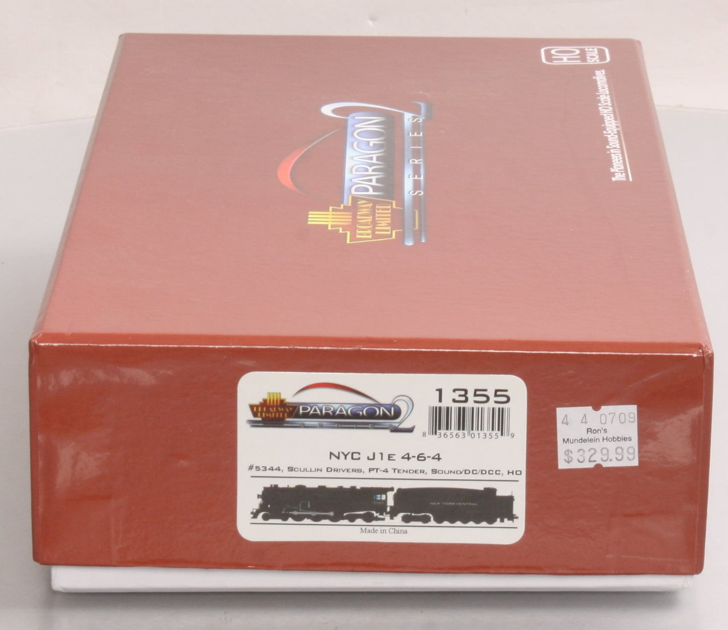 Broadway Limited 1355 HO NYC Steam J1e 4-6-4 w/ PT-4 Tender #5344 w/DCC & Sound