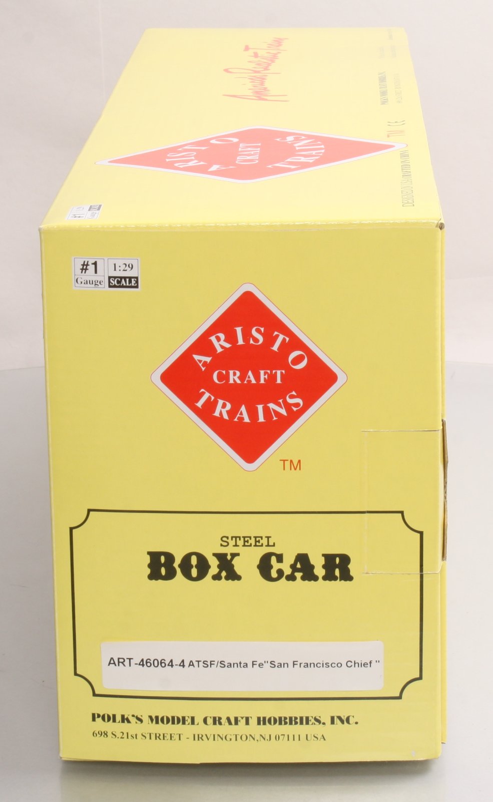 Aristo-Craft 460644 G ATSF San Francisco Chief 40' Steel Boxcar