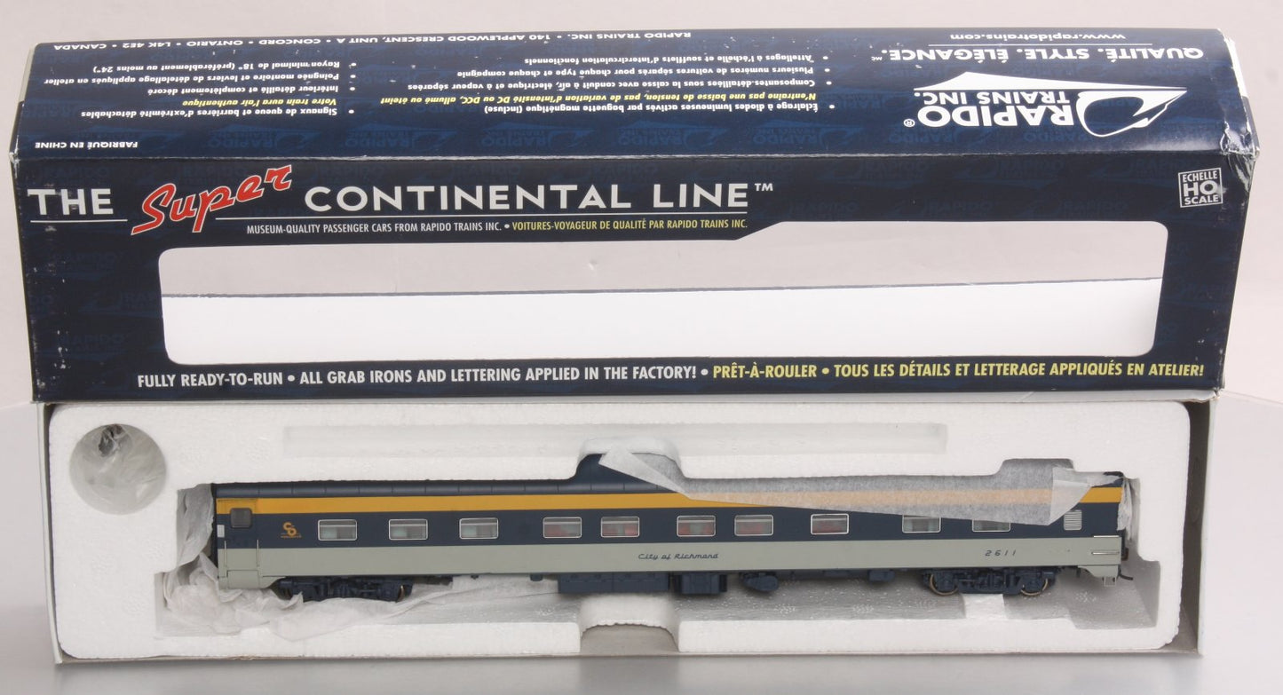 Rapido Trains 104090 HO Chesapeake & Ohio 10-5 Sleeper #2611