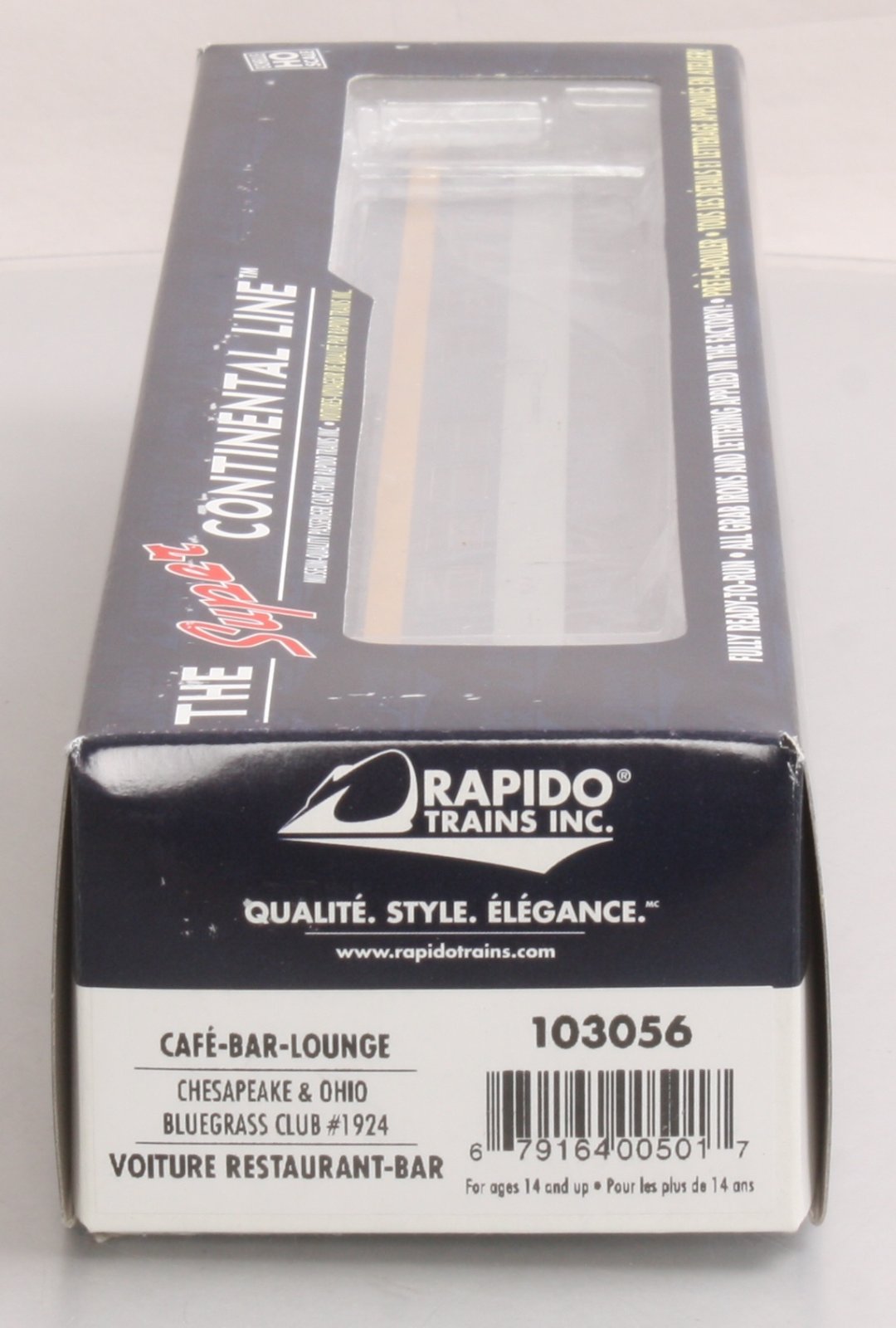 Rapido Trains 103056 HO Chesapeake & Ohio Cafe-Bar-Lounge #1924