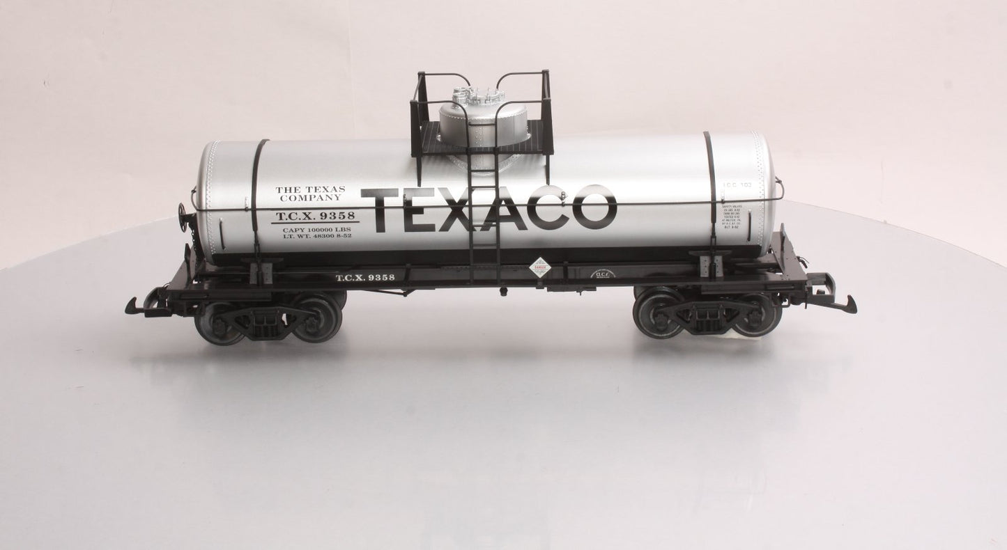 USA Trains 15122 G Texaco 10,000-Gallon Tank Car - Metal Wheels