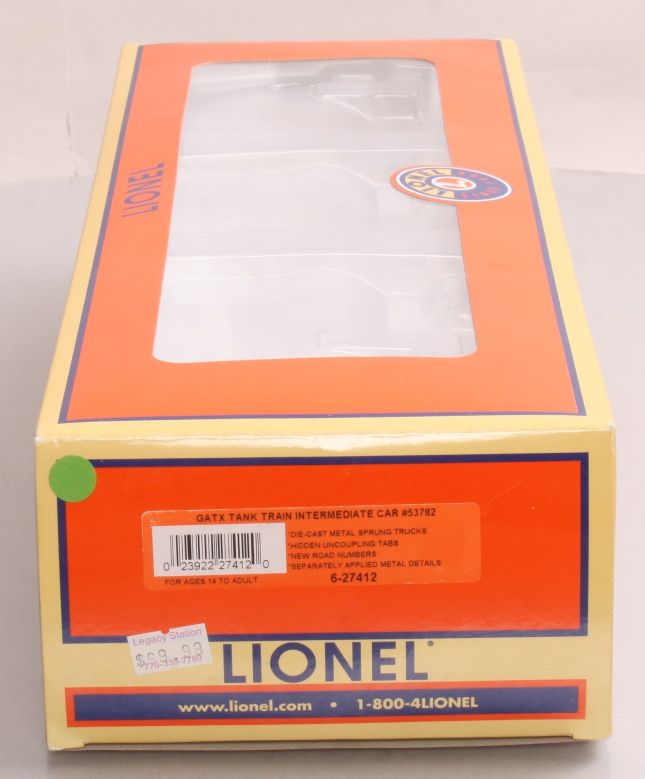 Lionel 6-27412 O TankTrain Intermediate Car #53782